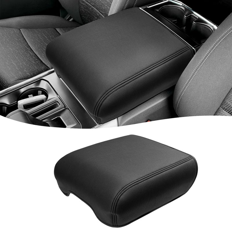 Eaglecover Center Console Cover for 2021-2026 Ford F150 Accessories, Vinyl Leather Middle Armrest Cusion Protector, Anti-Scratch, Bucket Seat Only(not for Work Station) - Image 1